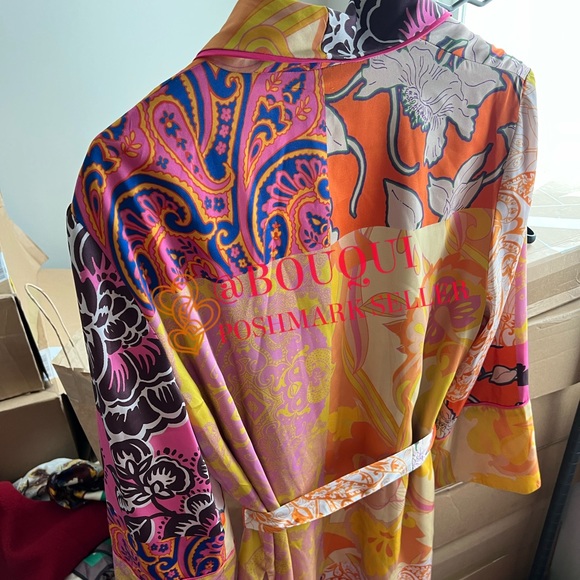 BLOGGERS FAV ZARA FLORAL PRINTED BELTED KIMONO JACKET - Picture 3 of 9